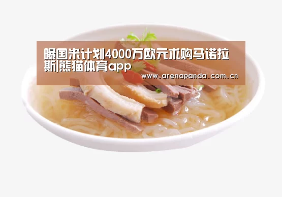 曝国米计划4000万欧元求购马诺拉斯|熊猫体育app(图1) 熊猫体育